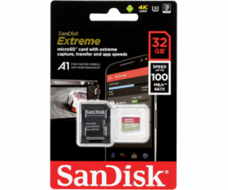 SanDisk microSDHC V30 A1    32GB Extreme 100MB SDSQXAF-03...