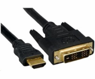 PREMIUMCORD Kabel HDMI - DVI 10m (M/M, zlacené kontakty, ...