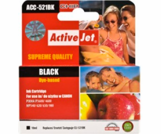 ActiveJet Ink cartridge Canon CLI-521Black (WITH CHIP) AC...