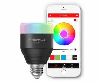MiPow Playbulb Smart LED E27 5W (40W) RGB lampa cierna