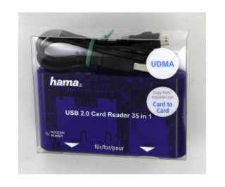 Hama USB 2.0 Multi Card Reader 35 in  1, blue            ...