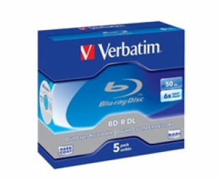 Verbatim BD-R DL 50GB 6x 5 Pack JC 43748