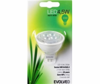 EVOLVEO EcoLight, LED žiarovka 4,5W, pätica MR16 (GU5.3),...