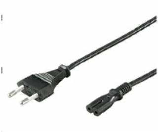 PremiumCord napájací kábel pre notebooky 2-pólový, dĺžka 2m