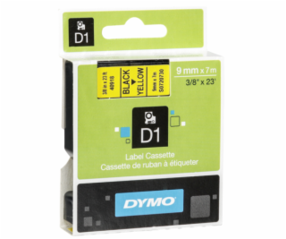 Dymo D1 9mm Black/Yellow labels 40918