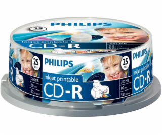 1x25 Philips CD-R 80Min 700MB 52x IW SP