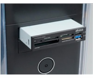 AKASA USB 3.0 interná čítačka kariet + int USB 3.0