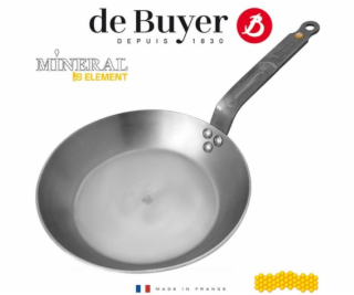 De Buyer Mineral B Elementl round Frypan, 28 cm