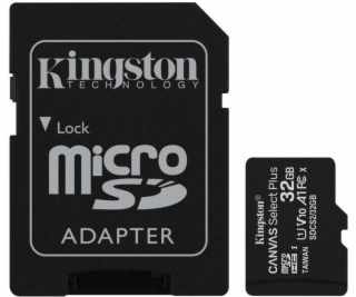 Kingston 32GB micSDHC Canvas Select Plus 100R A1 C10 Card...