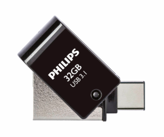 Philips 2 in 1 cierny 32GB OTG USB C + USB 3.1