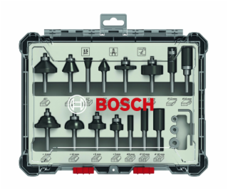Bosch 15-dielna súprava fréz 6mm