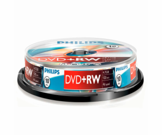 1x10 Philips DVD+RW 4,7GB 4x SP