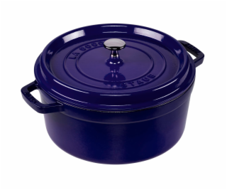 Staub La Cocotte 26cm rund modra