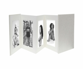Deknudt Leporello grey   8x13x18 Linen, 8 Photos      A66...