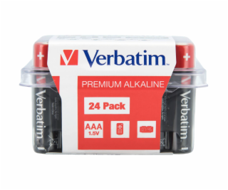 1x24 Verbatim Alkaline battery Micro AAA LR 03 PVC Box   ...