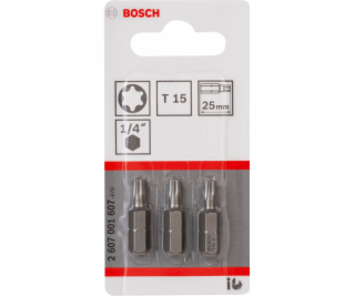 Bosch 3pcs. Screwdriver Bits T15 XH 25mm