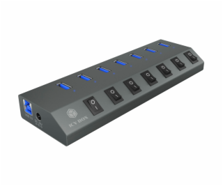 RAIDSONIC ICY BOX - 7x USB 3.0, 1x USB Type C, HUB