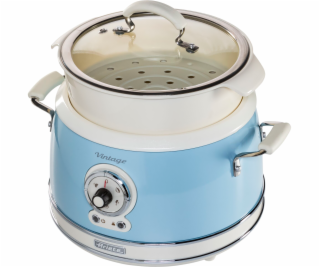 Ariete Vintage Food Steamer, blue