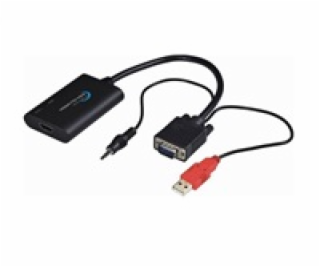 Redukce HDMI elektronický konvertor na rozhraní VGA + audio