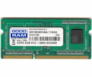 SODIMM DDR3 4GB 1600MHz CL11, 1.35V GOODRAM