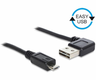 Kabel USB 2.0-A 90°.Stecker > USB Micro-B