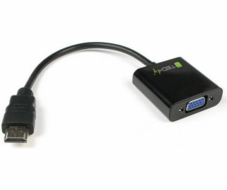 AV Techly HDMI adaptér – D-Sub (VGA) čierny (301658)