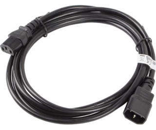 Lanberg IEC 320 C13 - C14 napájací kábel, 3m, čierny (CA-...