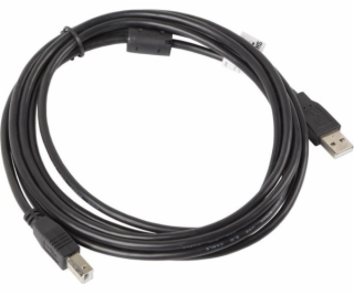 Lanberg CA-USBA-11CC-0030-BK USB cable 3 m USB 2.0 USB B ...