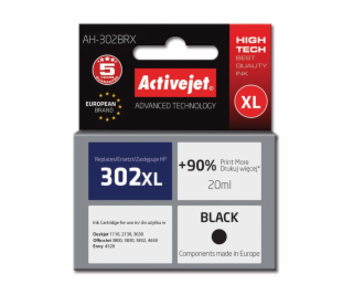 ActiveJet AH-302BRX, náhrada za HP 302XL, čierna, 20ml; E...
