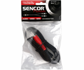 Konektor Sencor SAV 104-020 3,5 jack - 2xRCA M