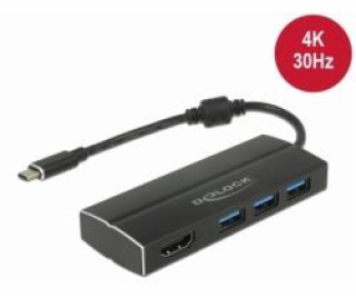 Adapter USB C 3.1 > 3x USB 3.0 A Hub + HDMI 4K