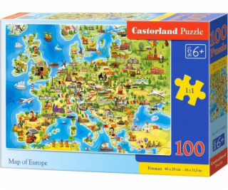 Castorland Puzzle 100 Maps of Europe Castor