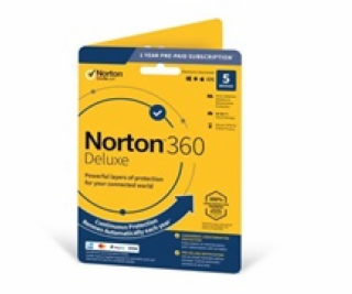 NORTON 360 DELUXE 50GB +VPN 1 uživatel pro 5 zařízení na ...