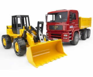 MAN TGA Kipplastwagen mit Gelenkradlader FR130, Modellfah...