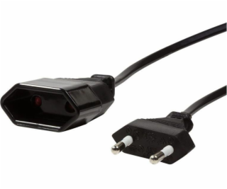 LogiLink Netzkabel Euro CEE 7/16 Stecker zu Dose, 1m Schw...