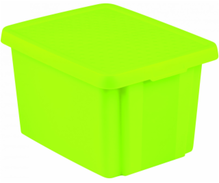 Curver Úložný box ESSENTIALS 26l s víkem zelený