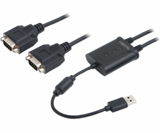 USB adaptér LogiLink USB 2.0/2x RS232 adaptér (AU0031)