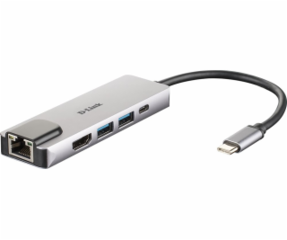DUB-M520 USB-C hub s Ethernetom a napájaním, USB hub