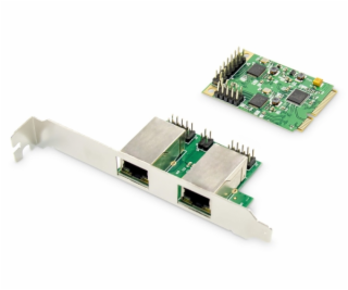 DIGITUS DN-10134 2-port Gigabit Ethernet mini PCI Express...