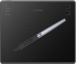 HUION HS64 grafický tablet 5080 lpi 160 x 102 mm USB Černá