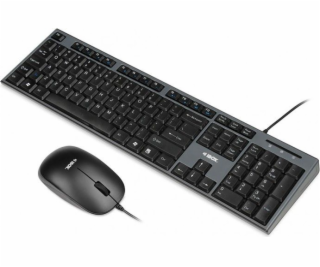 iBox IKMS606 klávesnica Obsahuje myš Domáce USB QWERTY Br...