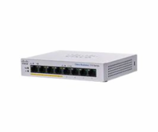 Cisco switch CBS110-8PP-D, 8xGbE RJ45, fanless, PoE, 32W