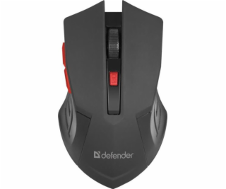 MOUSE DEFENDER ACCURA MM-275 RF BLACK & RED OPTICAL 1600D...