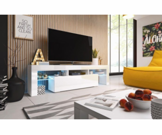 Cama TV stand TORO 158 white/white gloss
