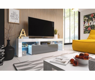 Cama TV stand TORO 158 white/grey gloss