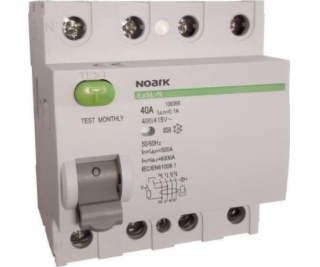 108366 Residual current circuit breakers Noark Ex9L-N 4P ...