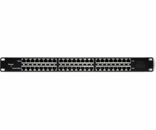 QOLTEC 48V Patch Panel RACK | 24 portov | Pasívne