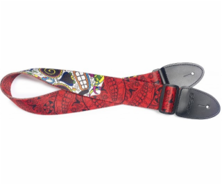 Stagg STE MEX SK RED, kytarový popruh, červený