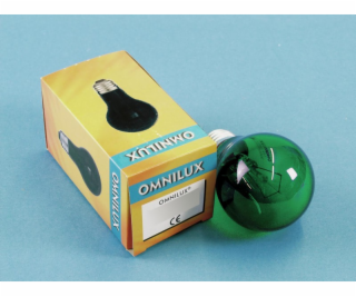 230V/25W E27 A19 Omnilux, zelená