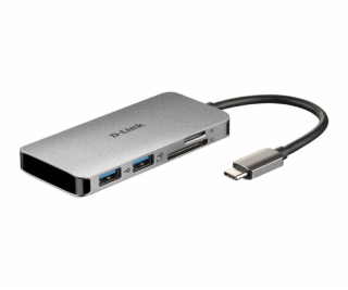 D-Link DUB-M610 6-in-1 USB-C Hub with HDMI/Card Reader/Po...